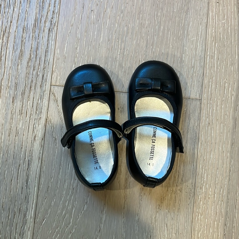 Mary Jane Flat - Kids' comme CA Fossette EUC with bow bought in Japan